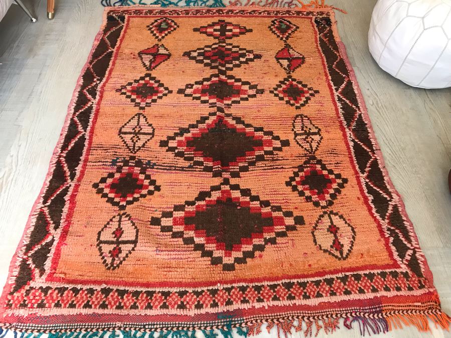 PAOLA Vintage Moroccan Runner 5' 3' X 4' Retails $875 [Photo 9]
