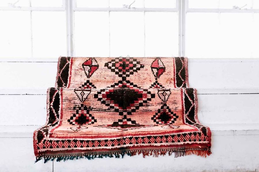 PAOLA Vintage Moroccan Runner 5' 3' X 4' Retails $875 [Photo 2]