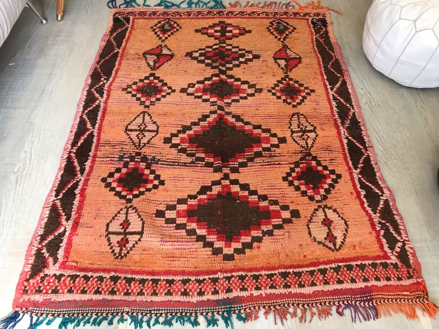 PAOLA Vintage Moroccan Runner 5' 3' X 4' Retails $875