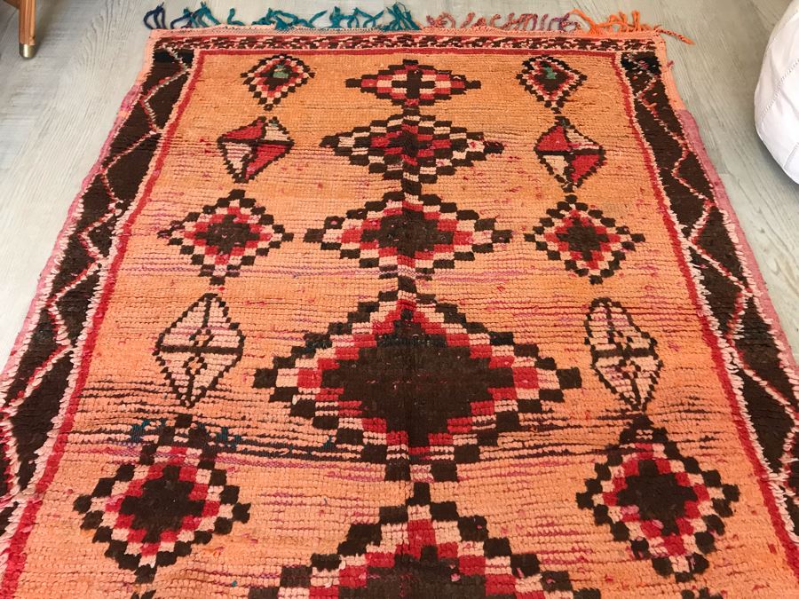 PAOLA Vintage Moroccan Runner 5' 3' X 4' Retails $875 [Photo 11]