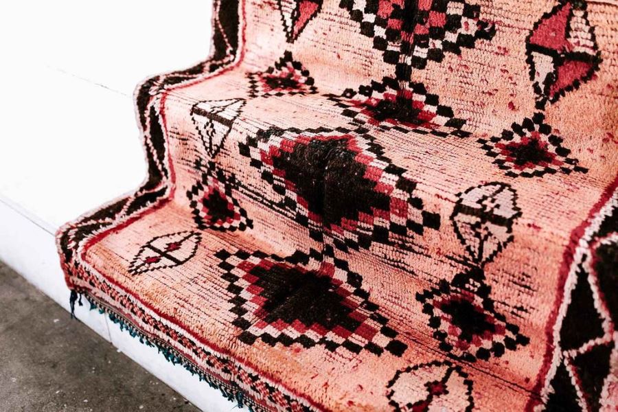 PAOLA Vintage Moroccan Runner 5' 3' X 4' Retails $875 [Photo 3]