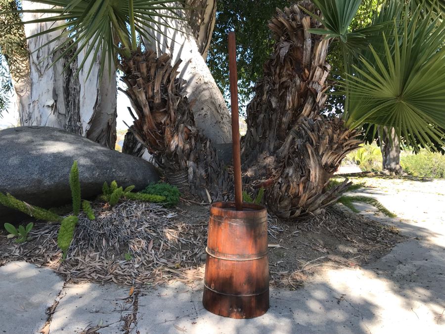 Antique Wooden Butter Churn [Photo 1]