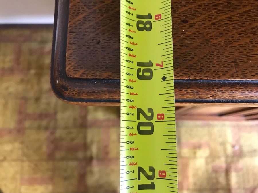 Antique Arts & Crafts Buffet Sideboard China Cabinet With Hutch Beveled Glass Doors Lock With Skeleton Key (Arthur Pierre / J. & A. Pierre Label On Back) 45W X 19.5D X 78H [Photo 30]