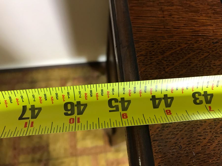 Antique Arts & Crafts Buffet Sideboard China Cabinet With Hutch Beveled Glass Doors Lock With Skeleton Key (Arthur Pierre / J. & A. Pierre Label On Back) 45W X 19.5D X 78H [Photo 29]