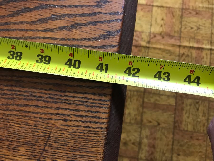 Antique Square Table With (4) Chairs By Grand Ledge Chair Company In Grand Ledge, Michigan Table Is 41.5W X 29H [Photo 19]