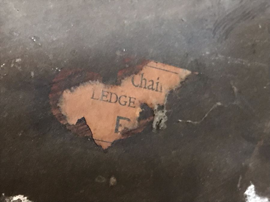 Antique Square Table With (4) Chairs By Grand Ledge Chair Company In Grand Ledge, Michigan Table Is 41.5W X 29H [Photo 18]