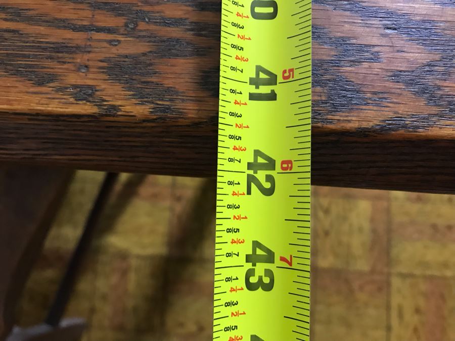 Antique Square Table With (4) Chairs By Grand Ledge Chair Company In Grand Ledge, Michigan Table Is 41.5W X 29H [Photo 20]