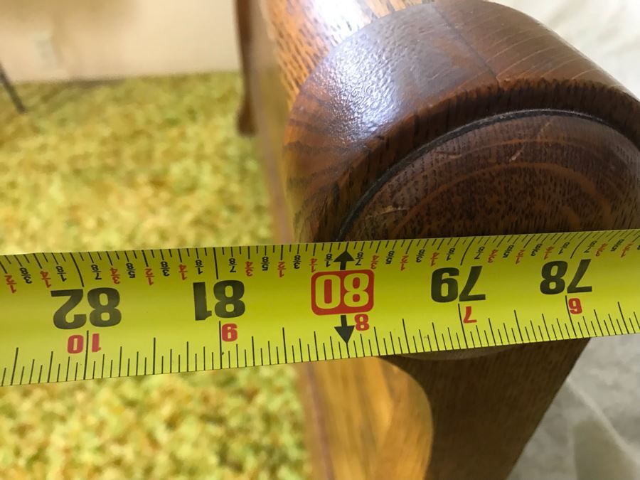 Stunning Tiger Oak Queen Size Sleigh Bed 57W X 80L X 54H (Does Not Include Mattress) [Photo 13]