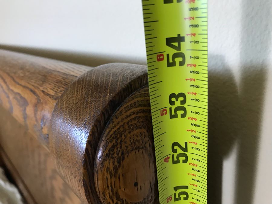 Stunning Tiger Oak Queen Size Sleigh Bed 57W X 80L X 54H (Does Not Include Mattress) [Photo 14]