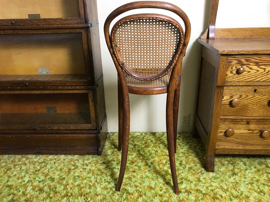 Antique Bentwood Childs High Chair With Cane Back And Seat 14W X 15D X 37.5H [Photo 7]
