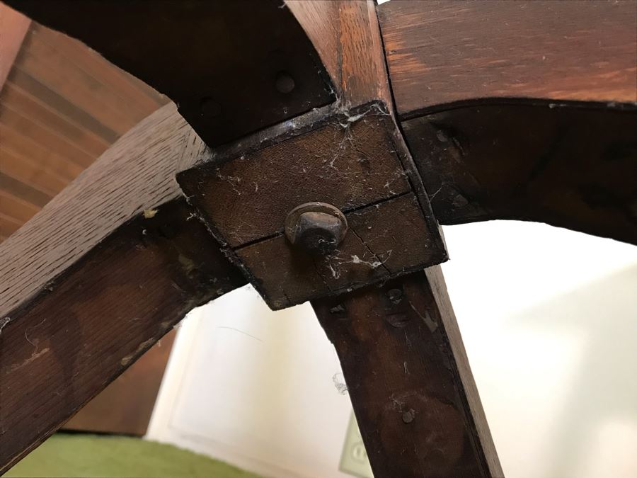 Vintage Oak Coat Rack 72H [Photo 7]