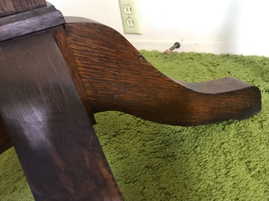 Vintage Oak Coat Rack 72H [Photo 6]