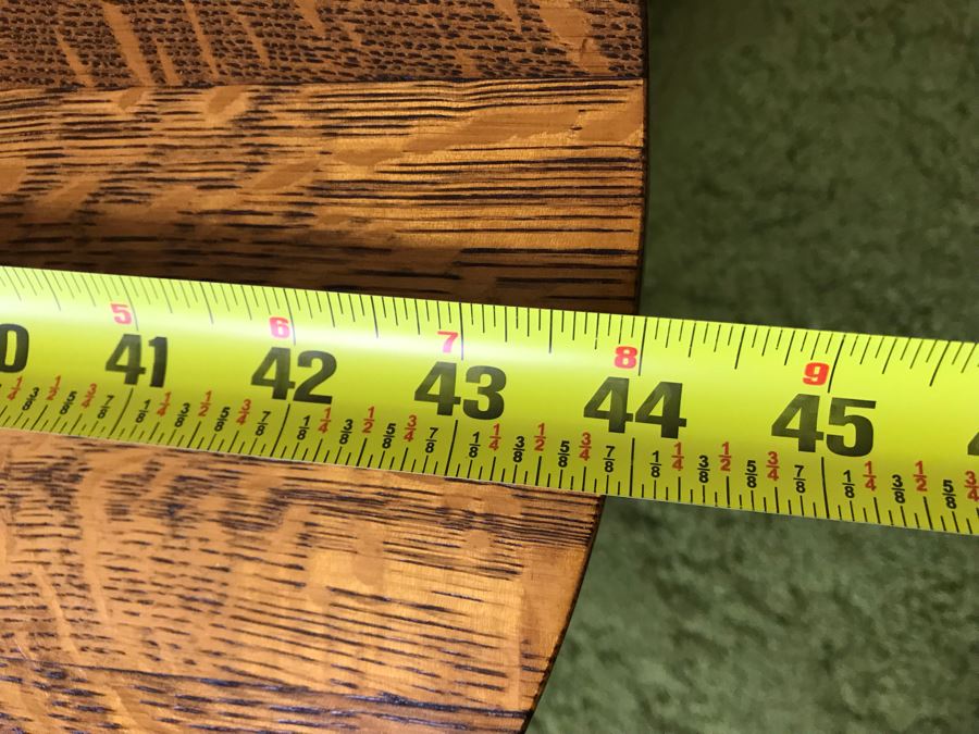 Vintage Tiger Oak Oval Coffee Table With Long Drawer And Casters 44W X 27D X 16.5H [Photo 14]