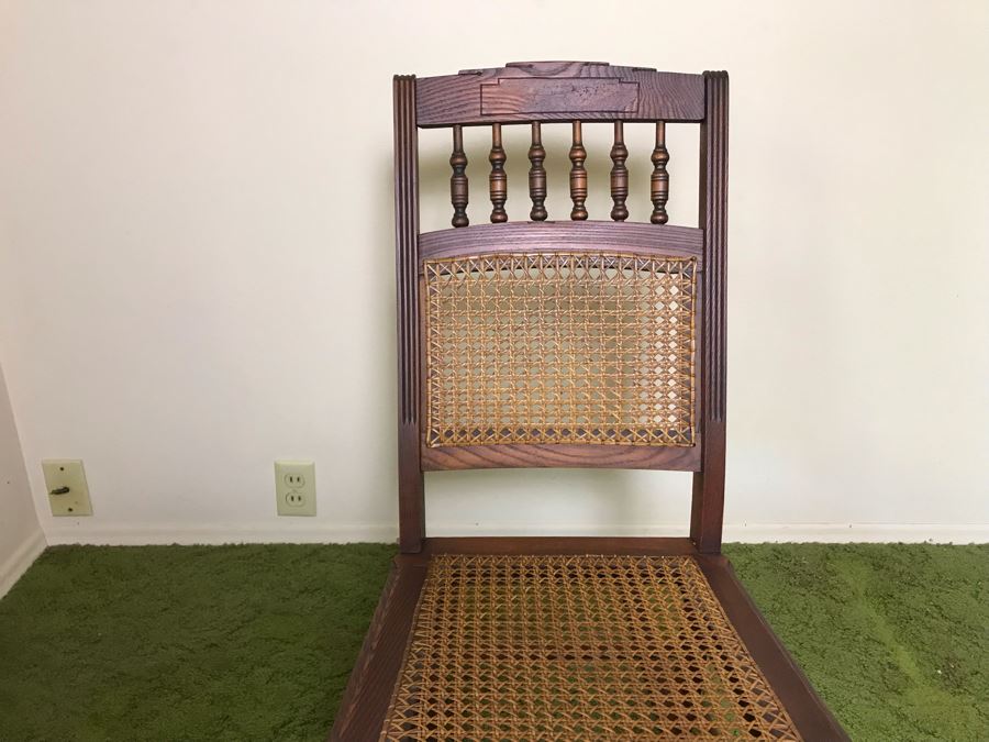 Antique Eastlake Cane Back / Seat Rocking Chair 17W X 30D X 33H [Photo 5]