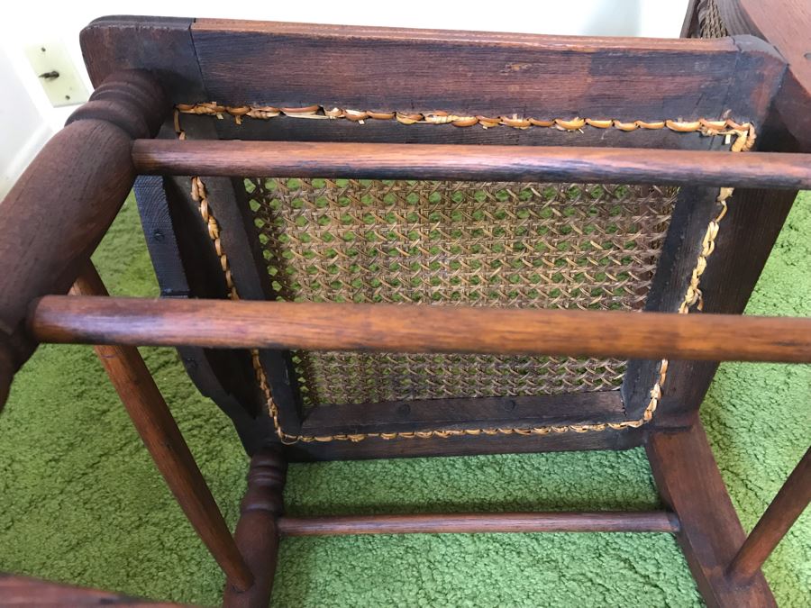Antique Eastlake Cane Back / Seat Rocking Chair 17W X 30D X 33H [Photo 10]