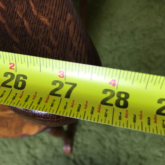 Antique Tiger Oak Rocking Chair 28W X 31D X 40H [Photo 17]