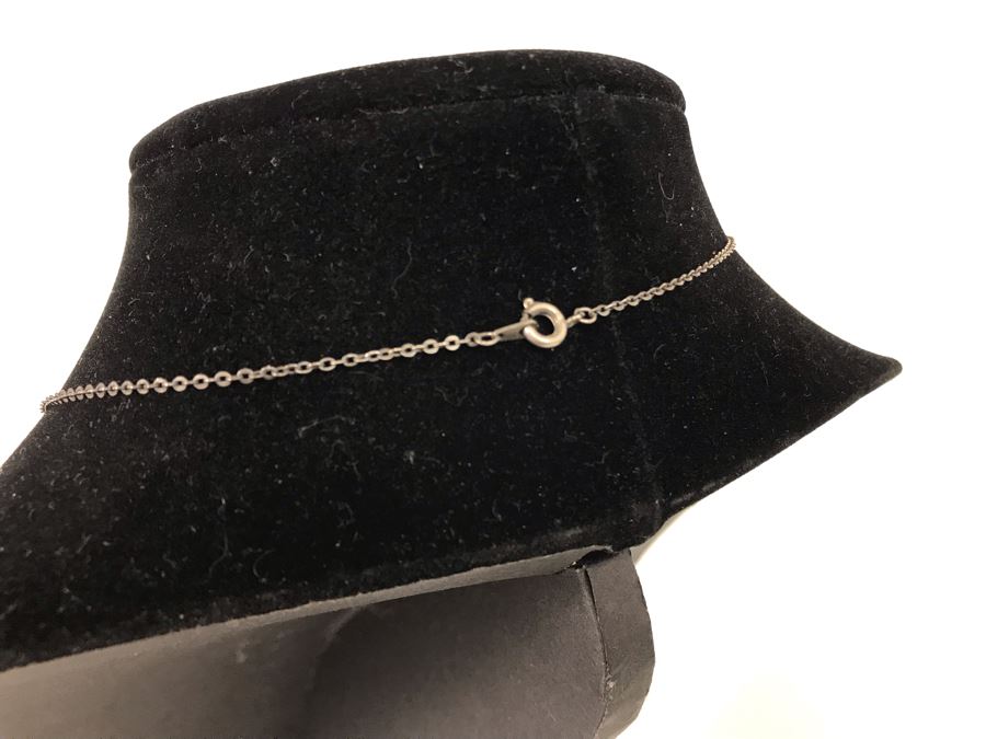 Signed Calvin Begay Native American Bear Inlaid Multi-Stone Pendant With Sterling Silver Chain Necklace 12.g [Photo 6]