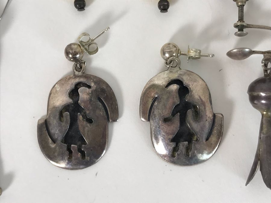 (6) Pairs Of Native American Earrings [Photo 3]
