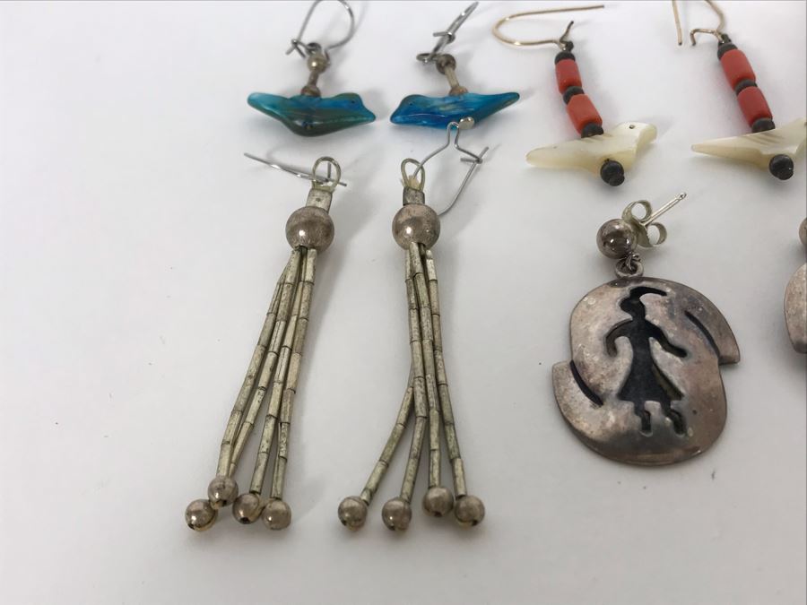 (6) Pairs Of Native American Earrings [Photo 12]