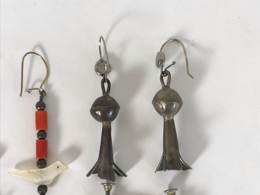 (6) Pairs Of Native American Earrings [Photo 5]