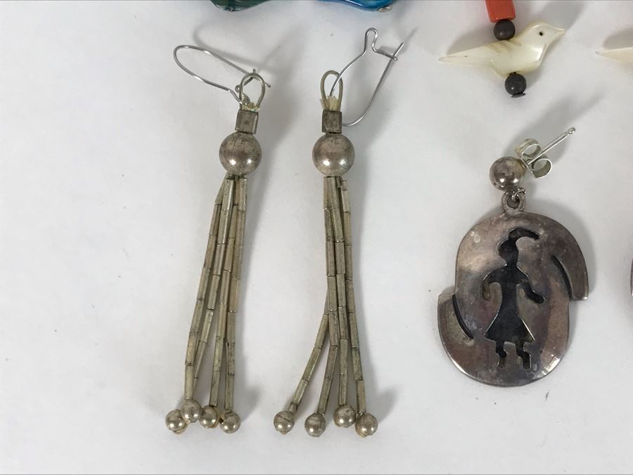 (6) Pairs Of Native American Earrings [Photo 10]