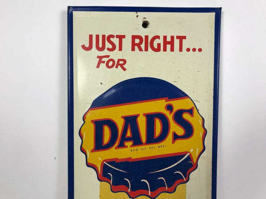 Vintage Authentic Dad's Root Beer Metal Wall Thermometer 7.5W X 27H [Photo 3]