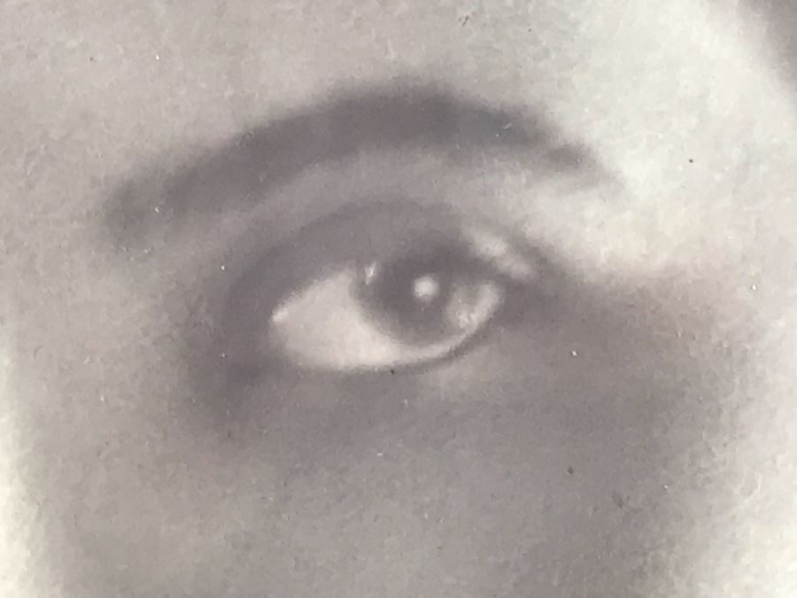 Vintage Photograph Signed Lower Right In Vintage Etched Glass Picture Frame 11.5W X 14H [Photo 9]