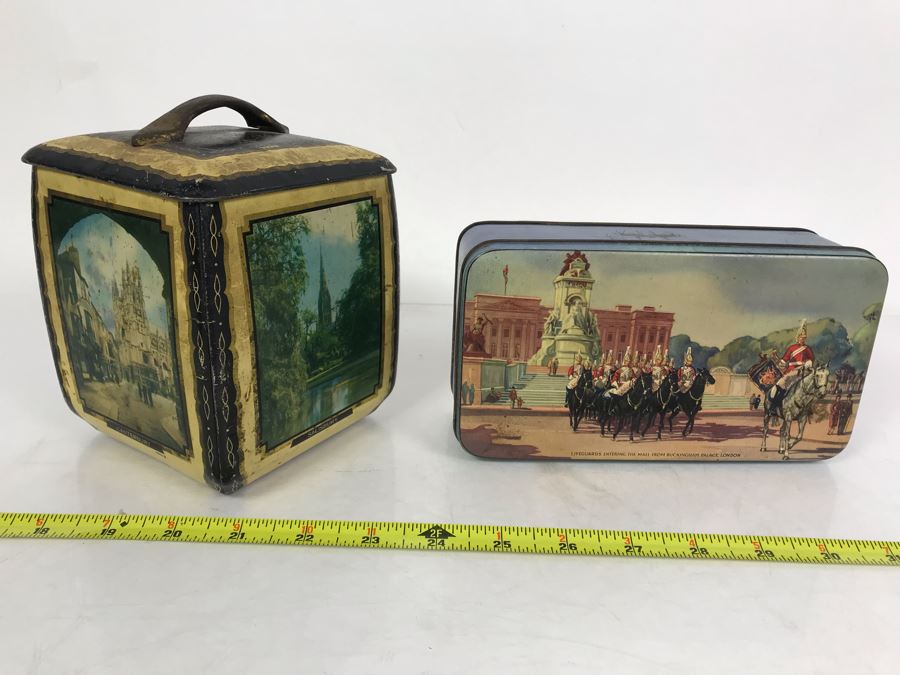 Pair Of Vintage English Tins [Photo 2]