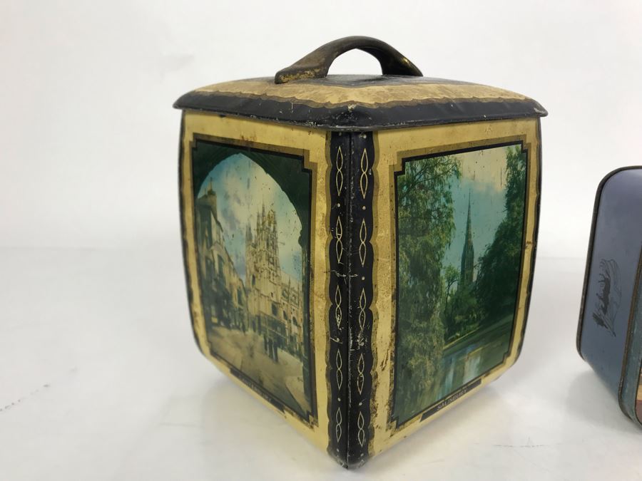 Pair Of Vintage English Tins [Photo 3]