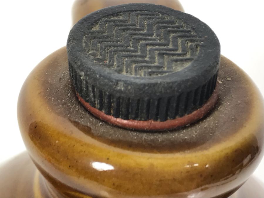 Vintage 1955 O. Beach Herbal Beverages Accrington Stoneware Jug 5.5W X 11H [Photo 5]