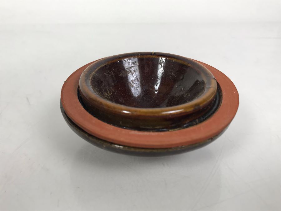 Antique 1901 The Weir No 2 Stoneware Canning Jar With Lid 5W X 8.5H [Photo 12]