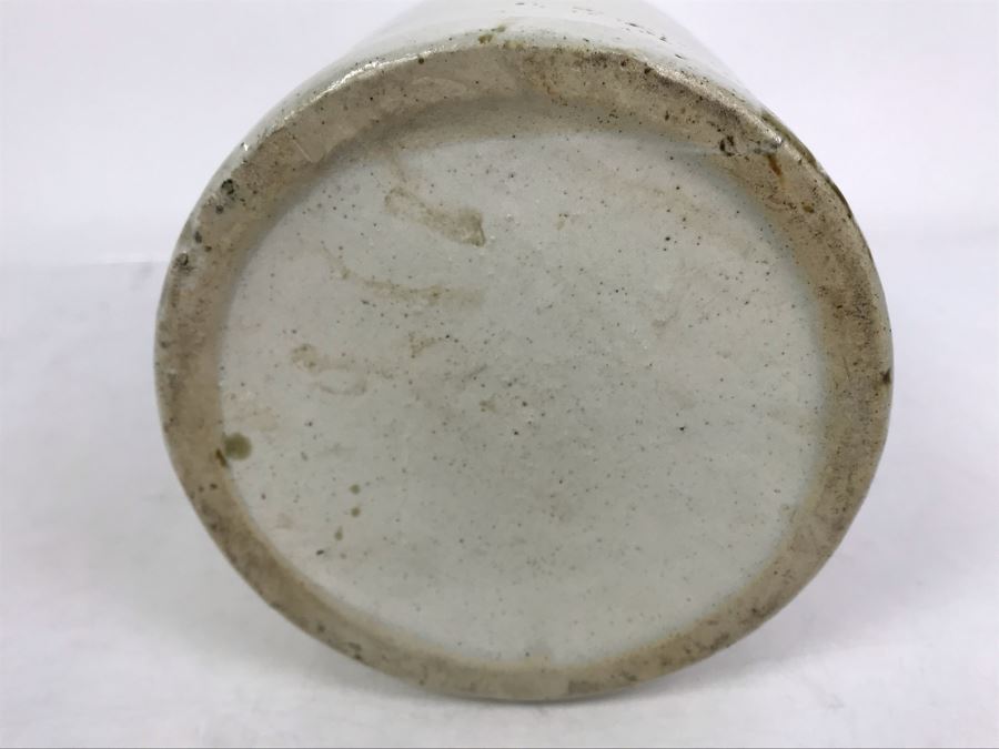 Antique 1901 The Weir No 2 Stoneware Canning Jar With Lid 5W X 8.5H [Photo 9]