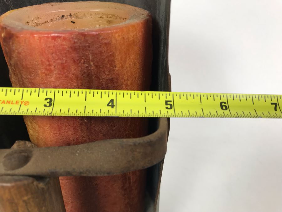 Old Galvanized Metal Wooden Handle Scoop And (4) Old Railroad Spikes [Photo 10]