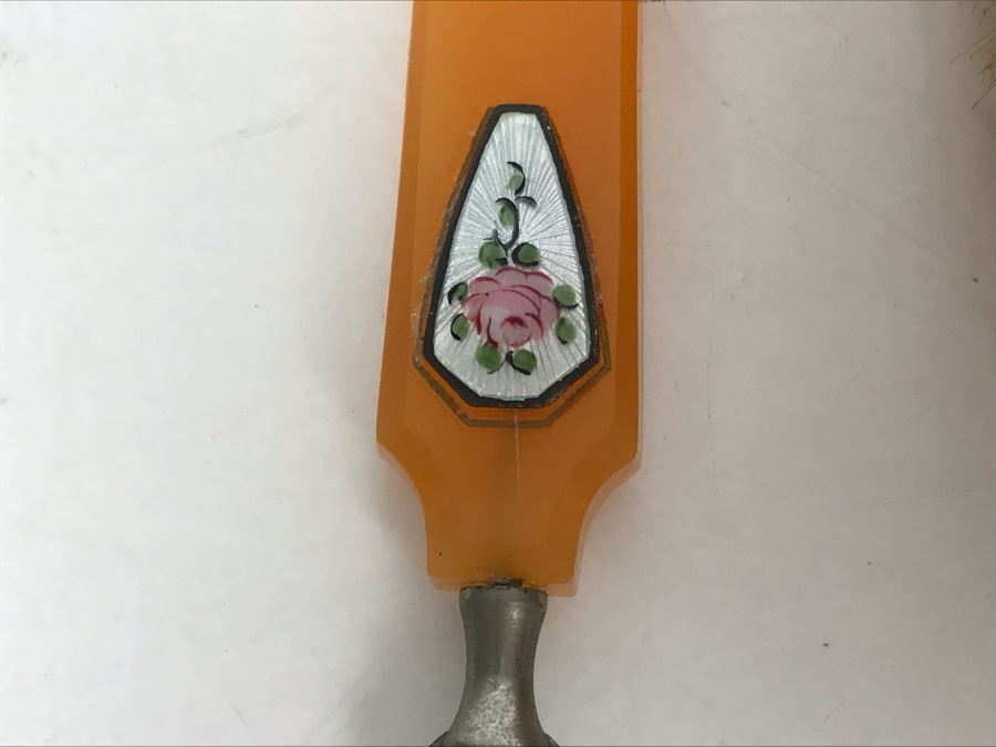 Vintage 4-Piece Vanity Set Hand Mirror Brush [Photo 6]