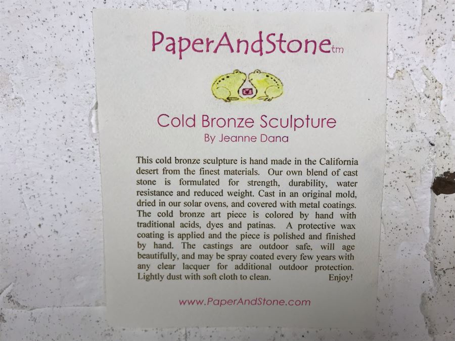 Signed Jeanne Dana Cold Bronze Sculpture Portrait Of Van Gogh 8 X 10 [Photo 9]