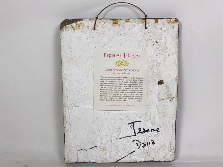 Signed Jeanne Dana Cold Bronze Sculpture Portrait Of Van Gogh 8 X 10 [Photo 7]