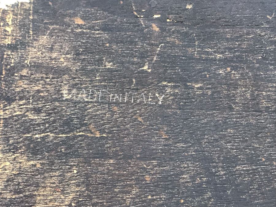 Old Italian Wooden Box 6 X 6 X 2.25H [Photo 10]