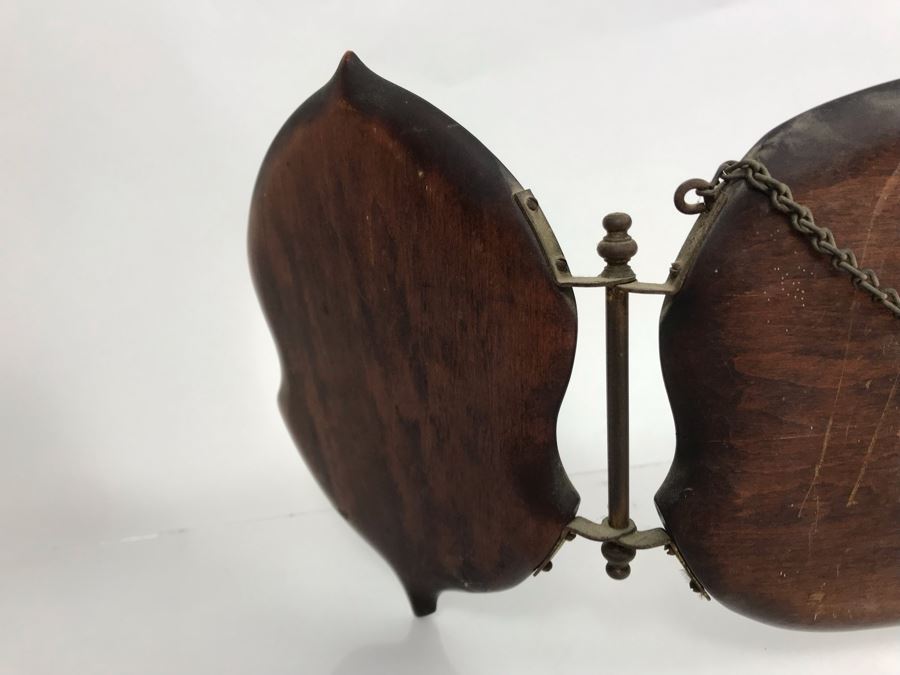 Antique 3-Panel Folding Beveled Glass Mirror 27W X 9H [Photo 13]