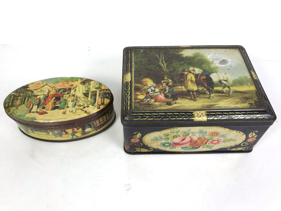 Pair Of Vintage English Tins [Photo 2]