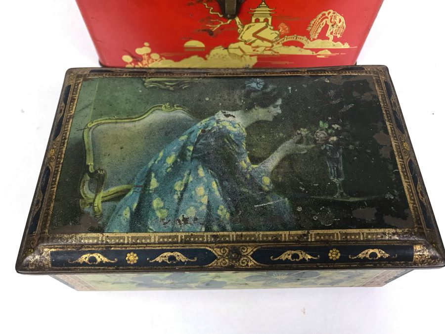 Pair Of Vintage English Tins [Photo 3]