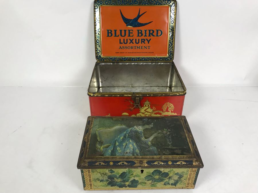 Pair Of Vintage English Tins [Photo 2]