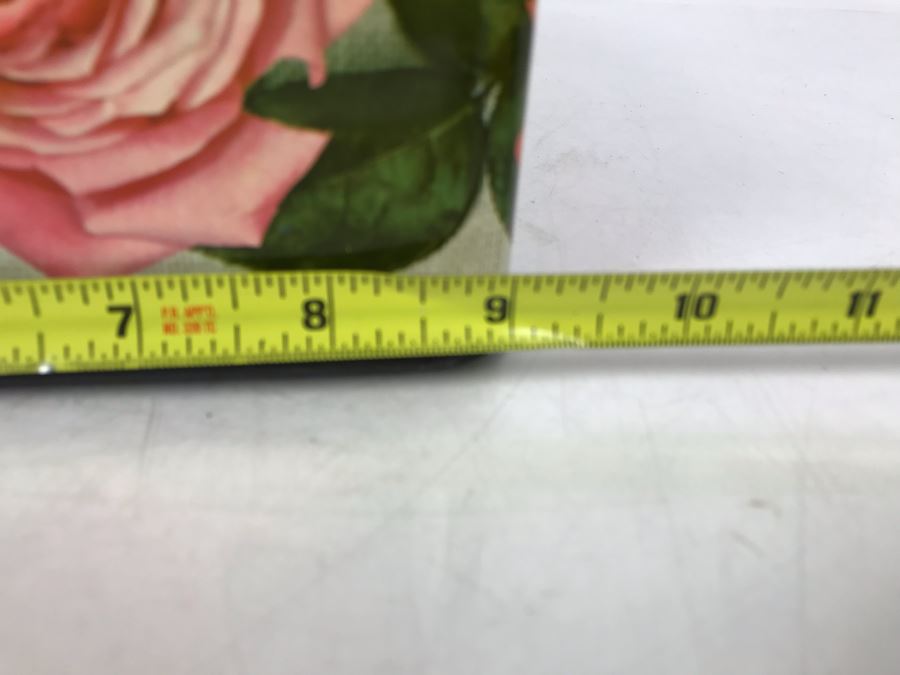  Vintage Tin Filled With Sewing Supplies And Old Buttons 9W X 4.5H [Photo 11]