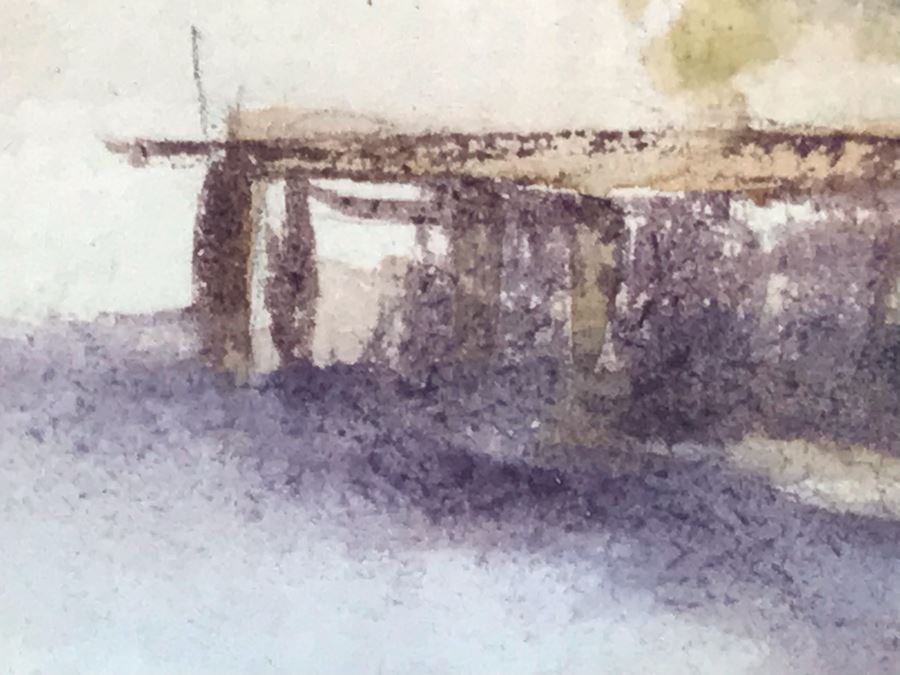 Vintage 1930 Original Painting Signed FTS 12 X 15.5 [Photo 6]