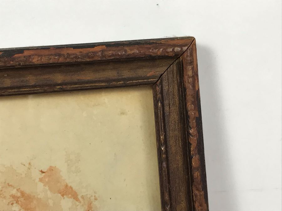 Vintage 1930 Original Painting Signed FTS 12 X 15.5 [Photo 10]