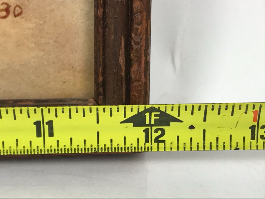 Vintage 1930 Original Painting Signed FTS 12 X 15.5 [Photo 8]