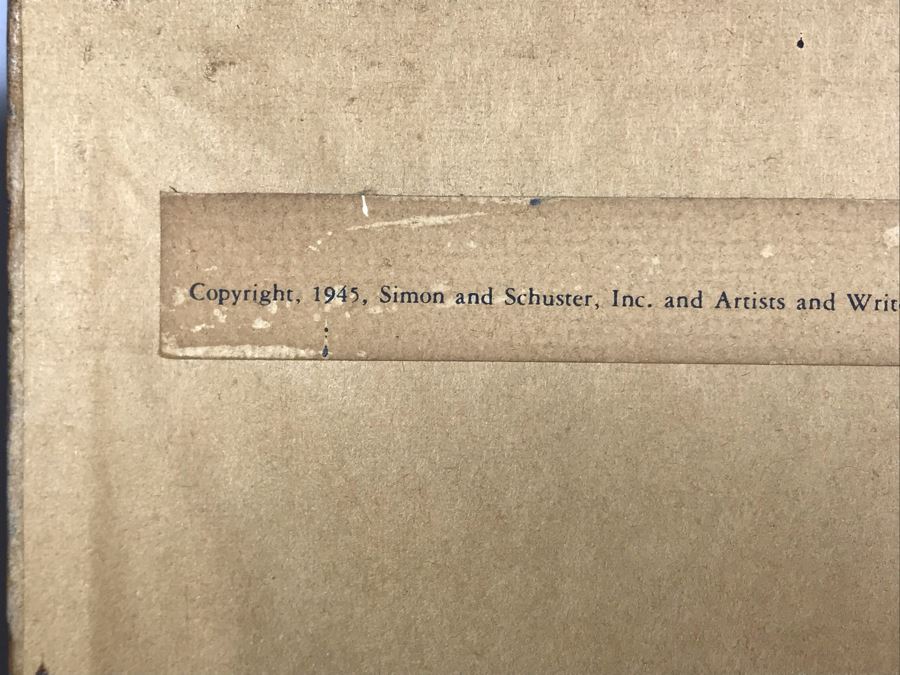 Pair Of Vintage 1945 Framed Simon And Shuster / Artists And Writers Guild Nursery Rhythm Lithographs: Little Miss Muffet 13.5 X 19 And Jack And Jill 18.5 X 14.5 By F. Rojankovsky [Photo 20]