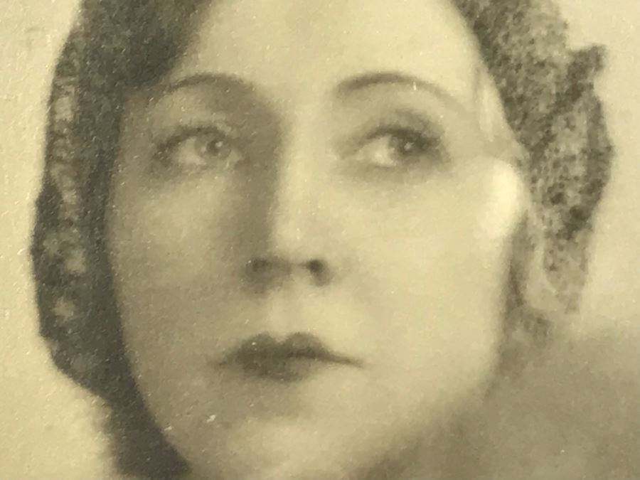 Antique B&W Photograph Signed Lower Right In Adjustable Swinging Wooden Picture Frame 10W X 2D X 10.5H [Photo 6]