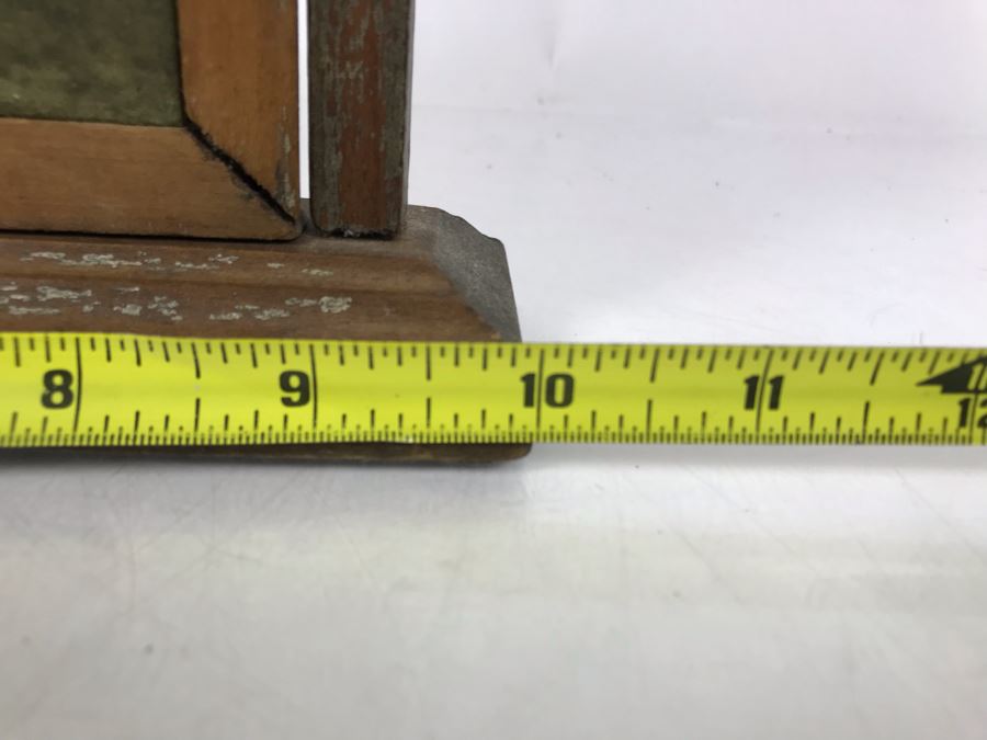 Antique B&W Photograph Signed Lower Right In Adjustable Swinging Wooden Picture Frame 10W X 2D X 10.5H [Photo 13]