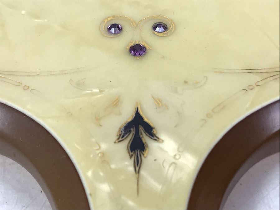 Vintage Art Deco French Pyramid Celluloid Vanity Set 6 Pieces [Photo 11]