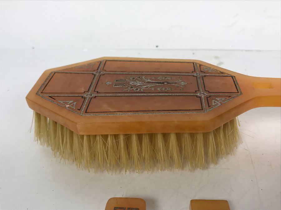 Vintage Art Deco Art-Y-Zan Vanity Set 11 Pieces (Comb And Shoehorn May Be Different Brand) [Photo 14]